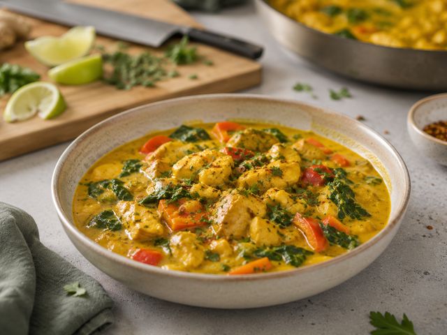 Foto: Goldenes Kurkuma-Hähnchen-Curry